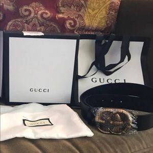 Gently loved Gucci Snake Belt
